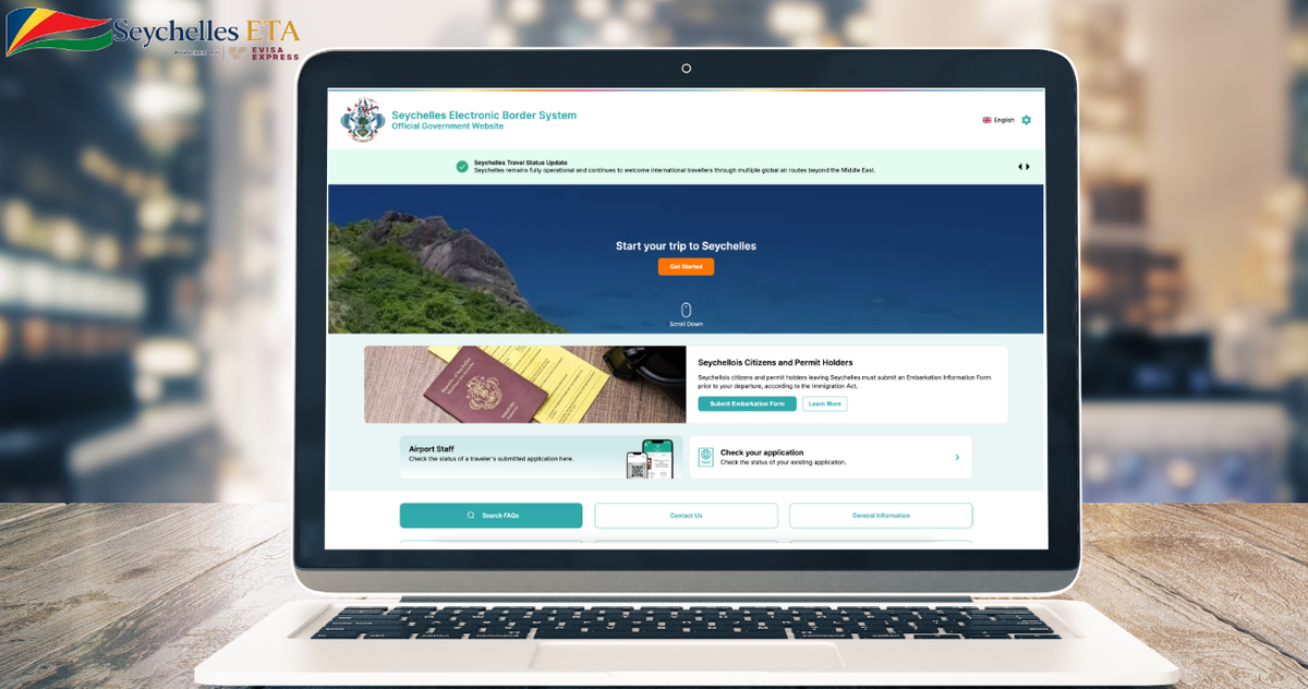 Portail officiel ETA Seychelles